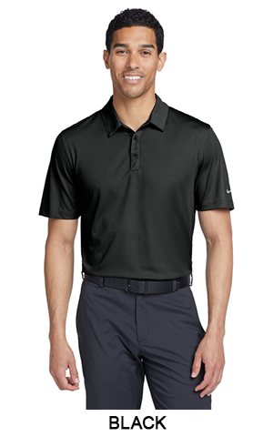 NIKE Dri-FIT Embossed Tri-Blade Polo
