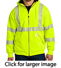 Carhartt&reg; ANSI 107 Class 3 Full Zip Hooded Sweatshirt