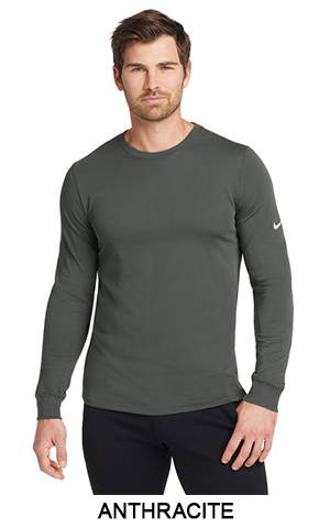 NIKE Dri-Fit Long Sleeve Cotton/Poly Tee